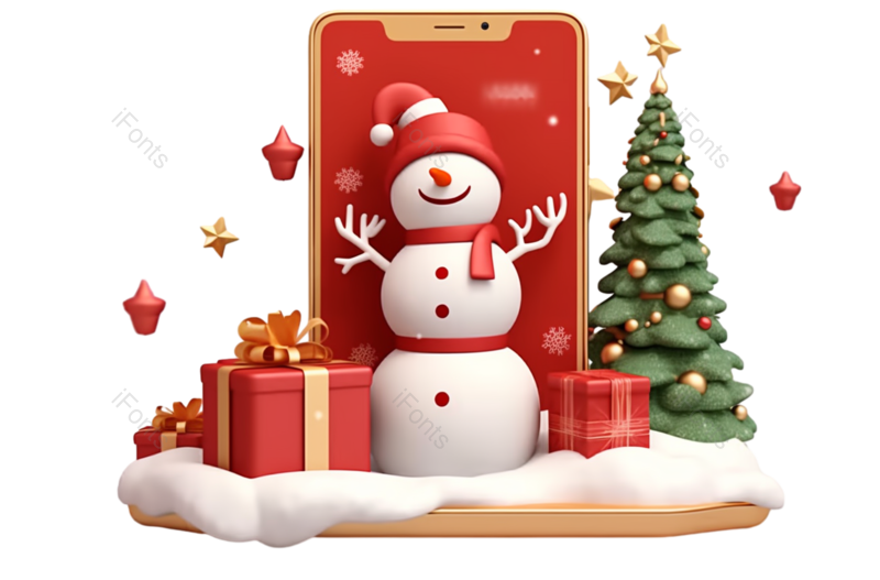 节日图片,网上购物元素,插画PNG,可爱风免抠素材